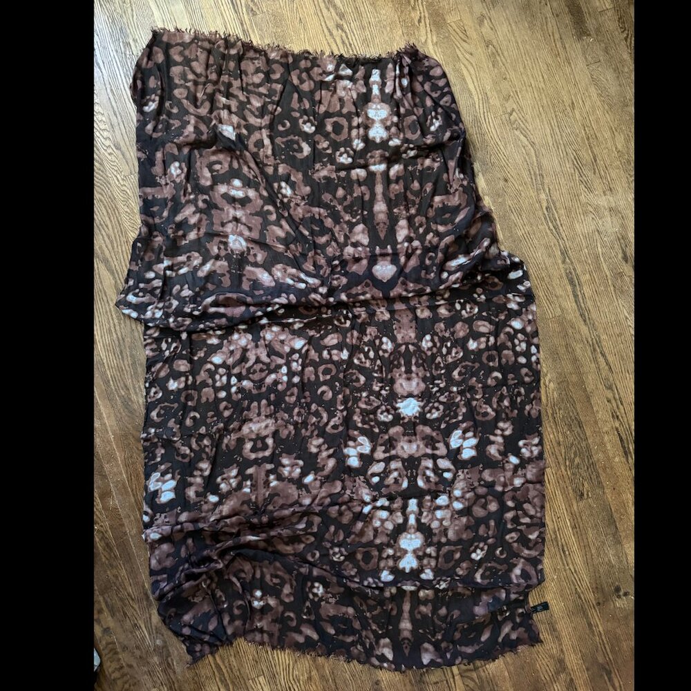AllSaints Hand-Printed Scarf – 75"x40"